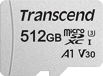 USD300 512GB microSDXC Micro SD Card for Nintendo Switch/Steam Deck/ROG Ally/MSI Claw/GoPro/DJI/Insta360/Action Camera, A1 V30 UHS-I U3 C10, Up to 100MB/s, 4K UHD Video Memory Card w/Adapter
