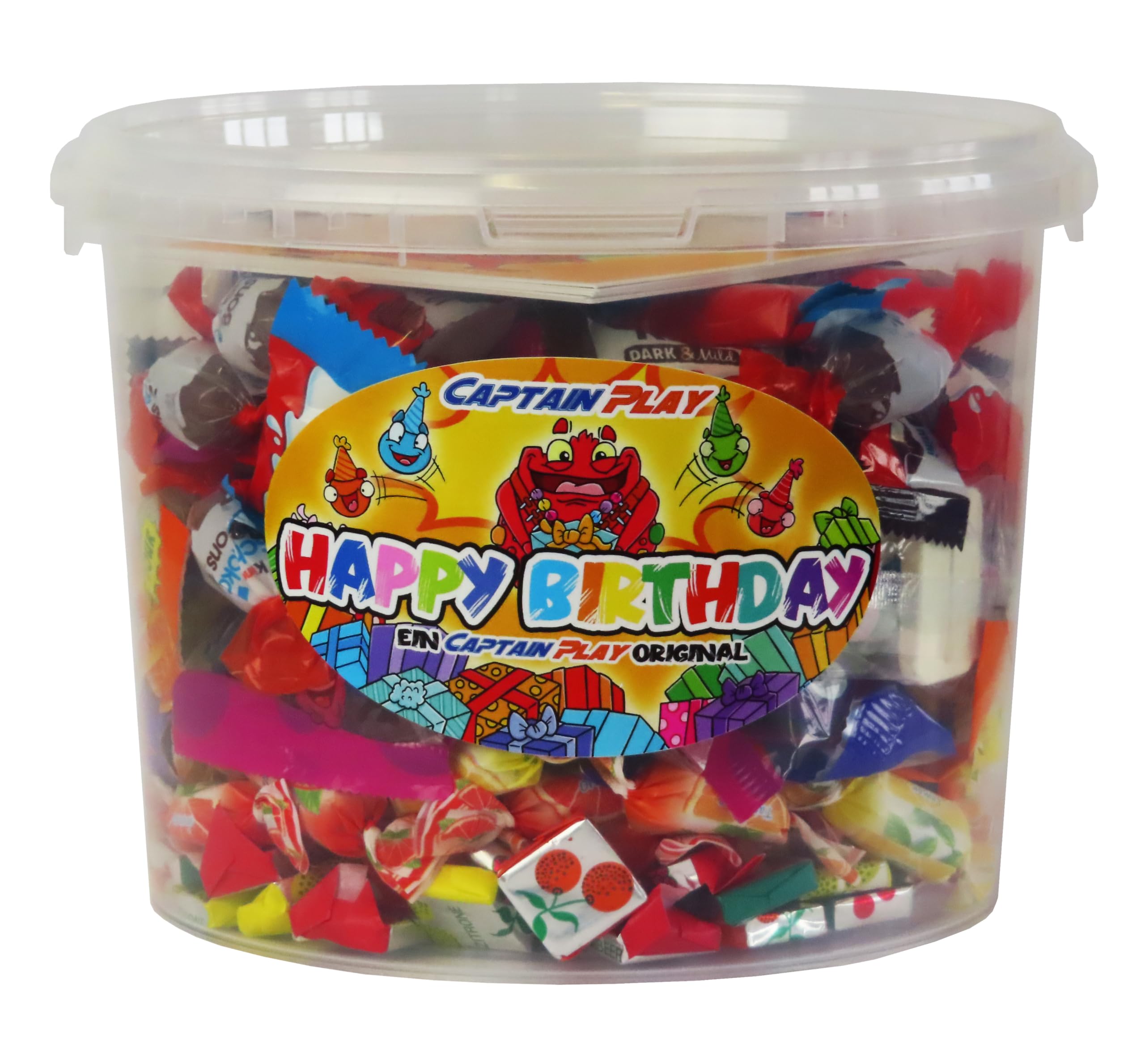 Boîte Spéciale avec Confiserie et Chocolat, Édition Fête d'Anniversaire, 1100g (avec 228 pièces)