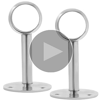 Amazon.co.jp: Amosfun ステンレス製クローロッドブラケット 2個