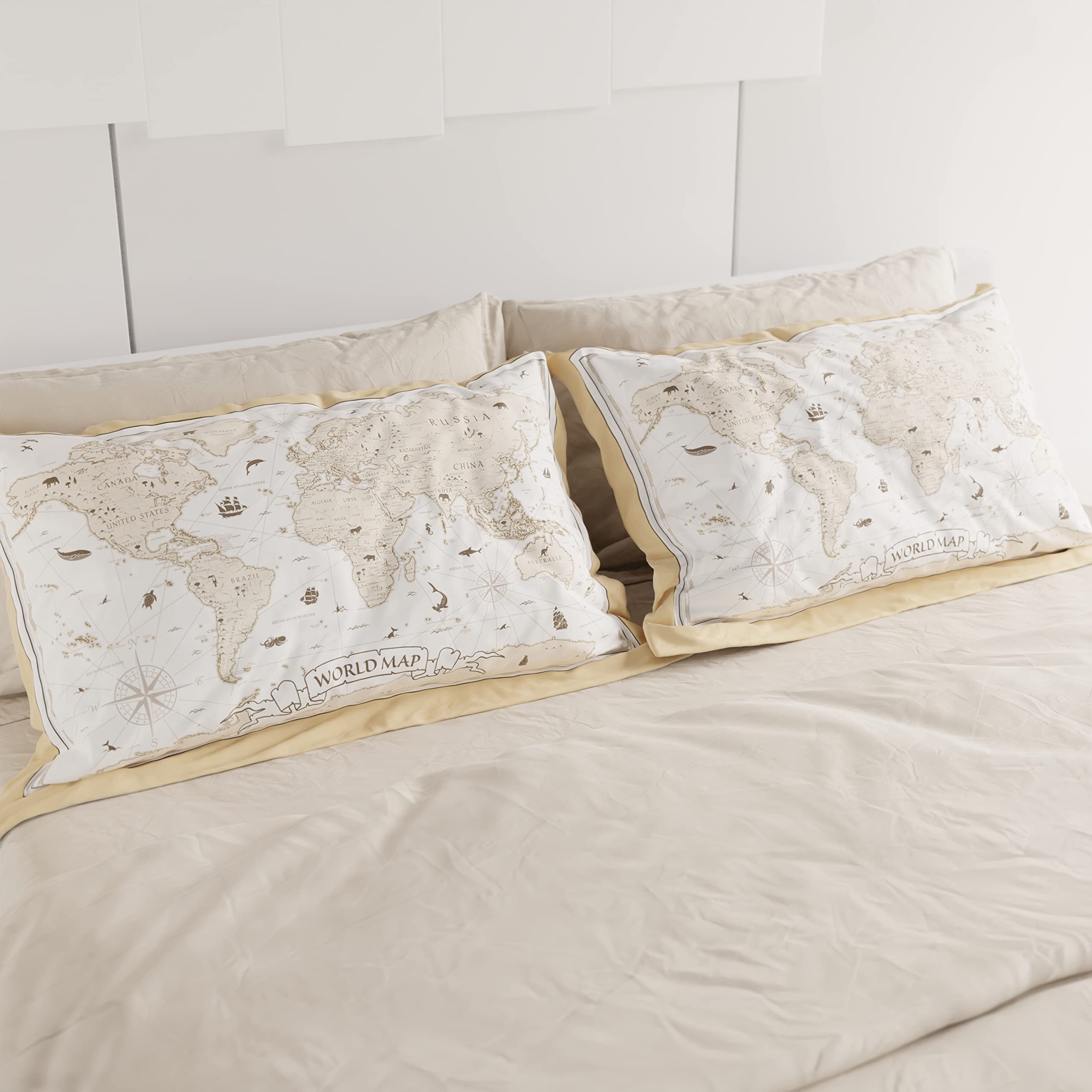 PETTI Artigiani Italiani, Bed Pillowcases, Pair of Pillowcases 50 x 80 cm, Pillow Case, Hypoallergenic Microfibre Pillowcases - Image 3