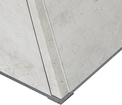 Miniatura 65 de Palisade Borde de vinilo de esquina interior en roble gris (muestra de 6 pulgadas)