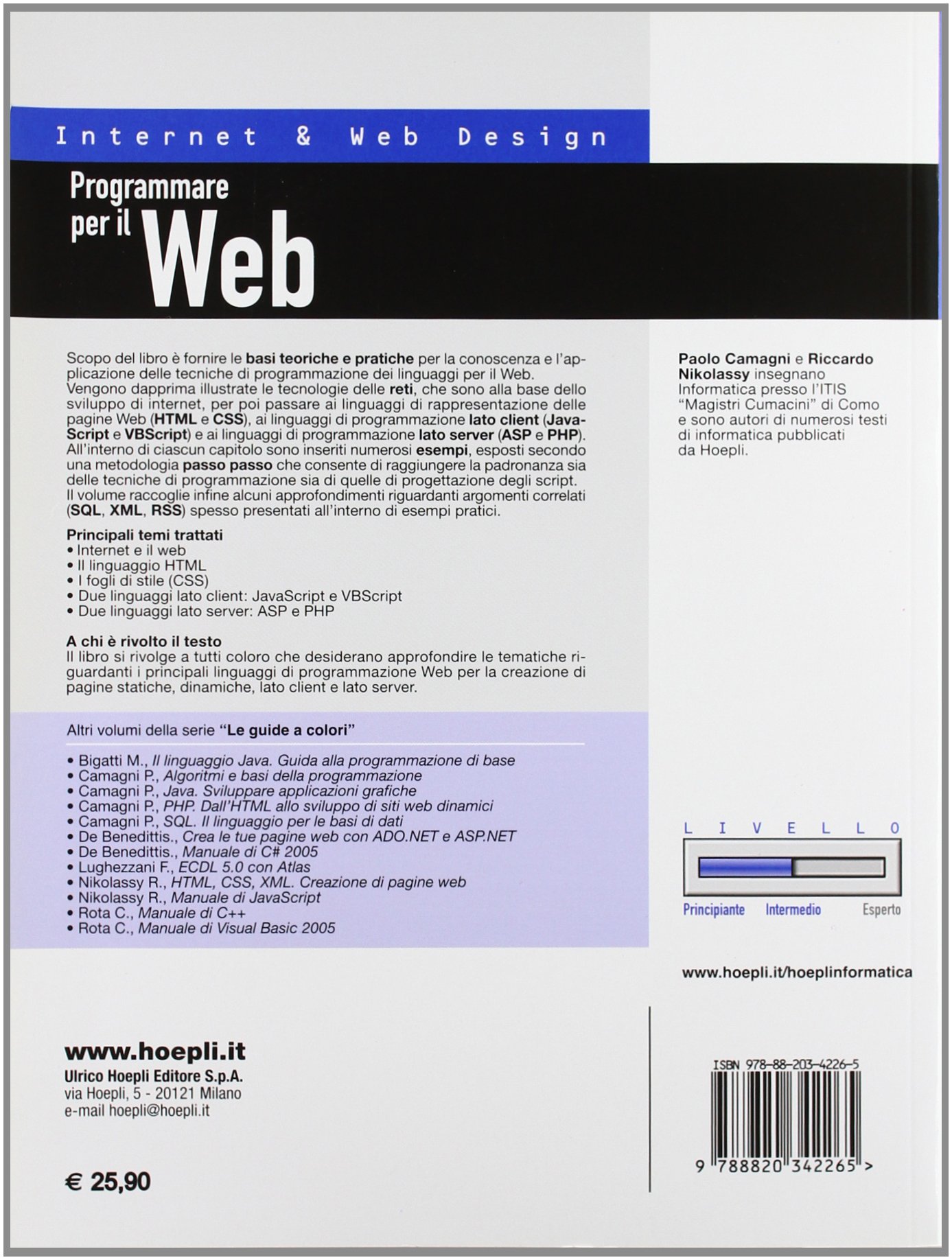 Programmare per il Web. HTML, CSS, JavaScript, VBScript, ASP, PHP