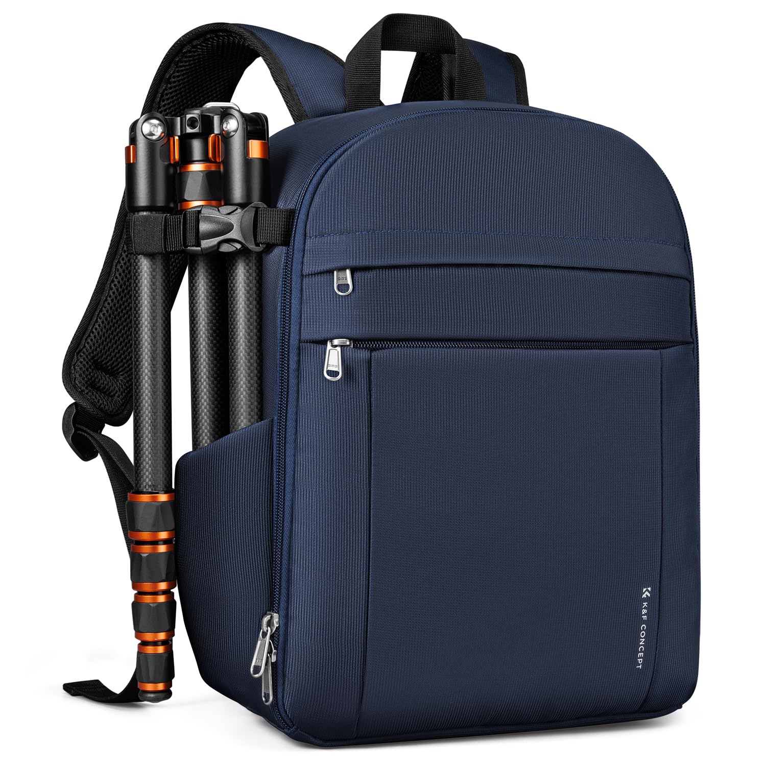 K＆F Concept カメラバック カメラリュック リュックサック バックパック 取り外し可能な仕切り板 軽量 おしゃれシンプル nikon canon Sigma Tamron sonyなどカメラ兼用 11インチPC/三脚付け可 写真バッグ 旅行/撮影/登り/アウトドア撮影に適用 プロ用一眼レフカメラバッグ