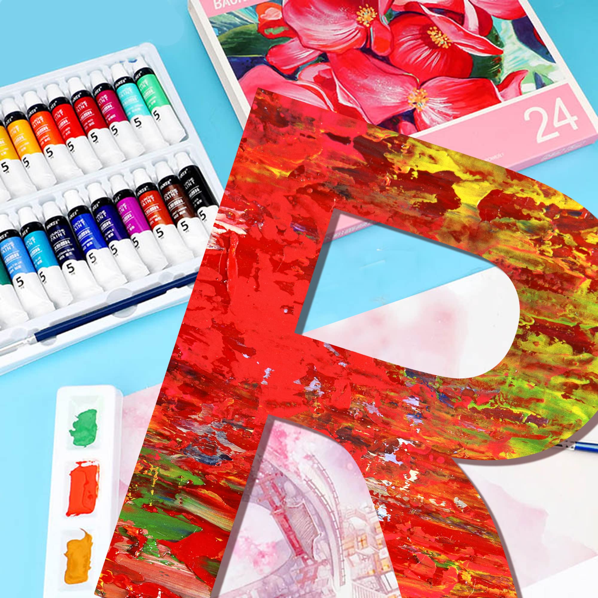 Snapklik.com : 12 Inch Wooden Letter R, 1/4 Inch Thick Large Unfinished ...