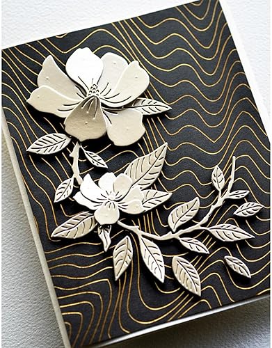 Miniatura 3 de Troqueles de flores y hojas para hacer tarjetas, hojas florales creativas, troqueles de corte de metal para álbumes de recortes, manualidades,