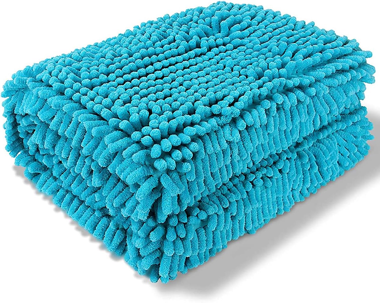 NeoStyleDogs And Cats Bathing Pet Towel Super Absorbent Blanket Bath Towel Quick-Drying Fiber Chenille Multifunctional Bath Towel (60×85cm, Lake Blue)