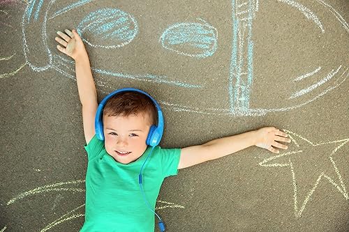 Miniatura 6 de Motorola Sound JR200 - Auriculares para Niños con Cable - Limitación de volumen 85 dB con Divisor de Audio - Libre de BPA - A partir de 3 años - Azul