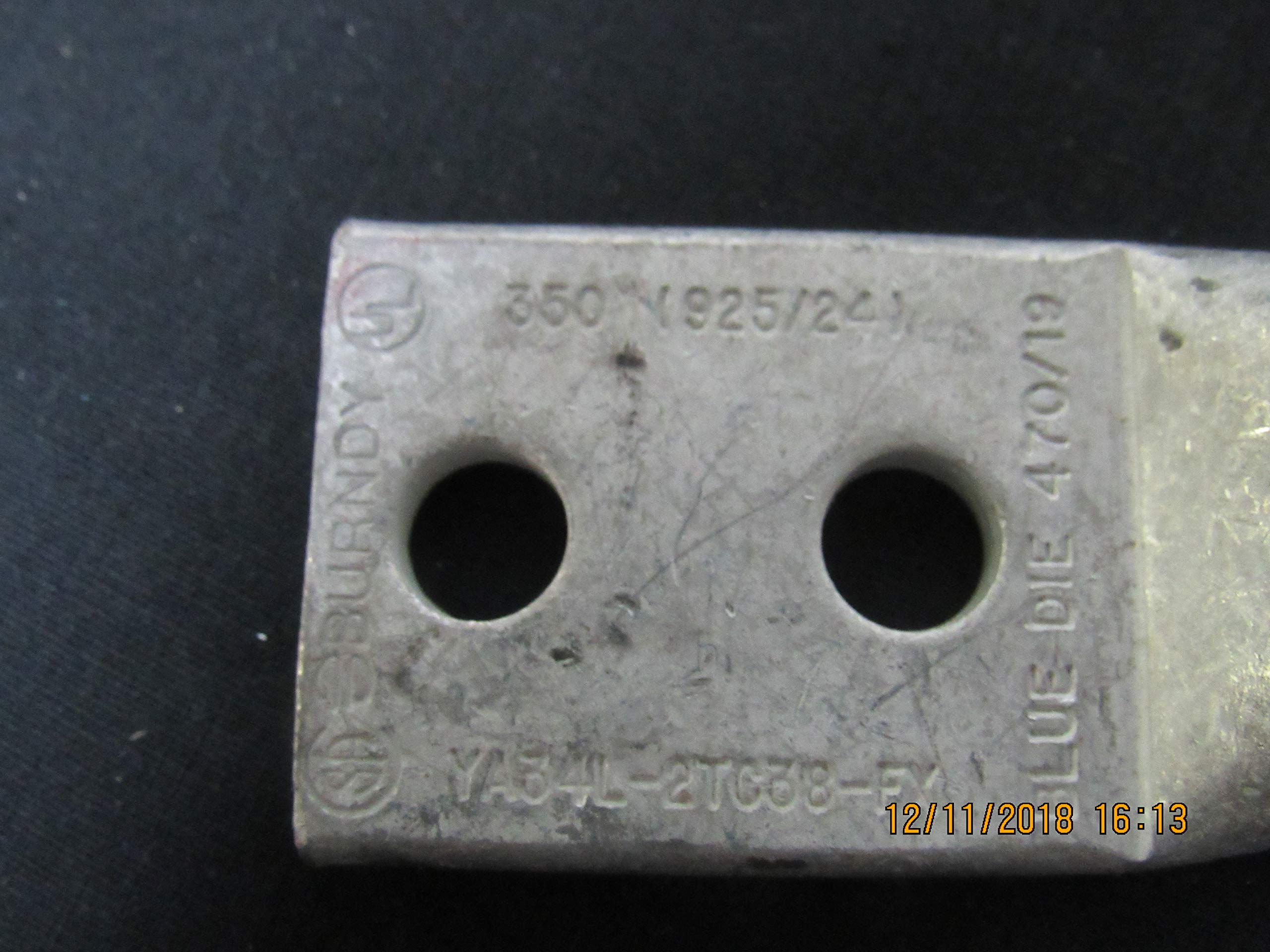 Two Hole Lug Compress Connector, 1/0 AWG