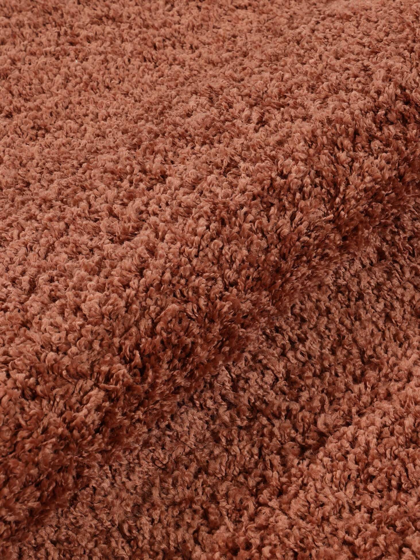 RugVista Aris, Alfombra, Modernas, Ø 150 cm, Redondo, Pelo Lungo, Sala de Estar, Dormitorio, Pasillo, Limpieza en seco, Óxido