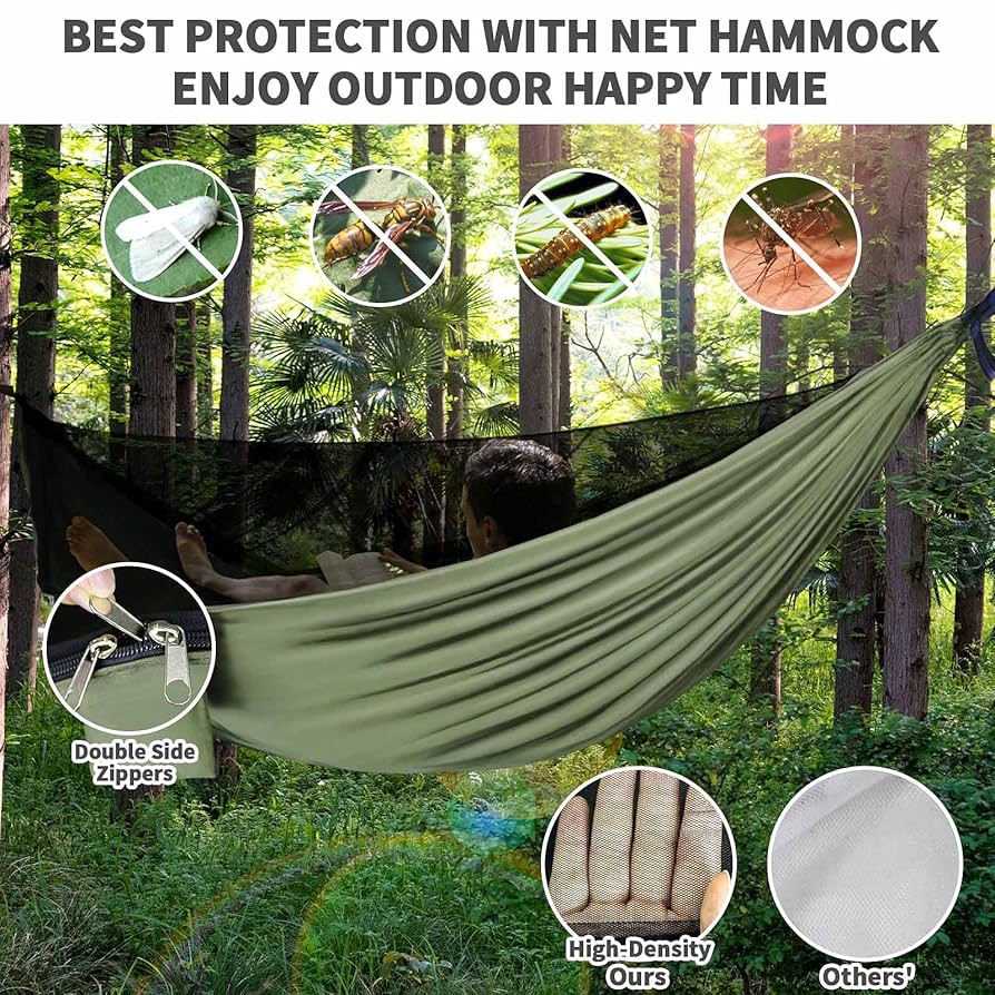 キャンプハンモック、ポータブルダブルインターセプタンブリングハンモック ハンモック ポータブル |ダブルハンモック キャンプハンモック