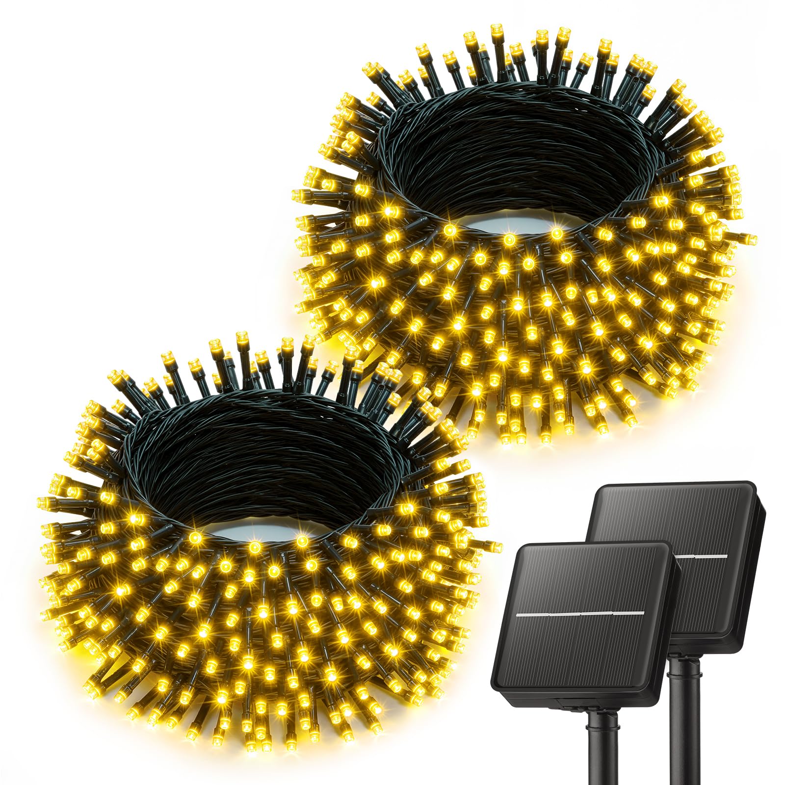 Brightown 2-Pack Solar String Lights 80 FT
