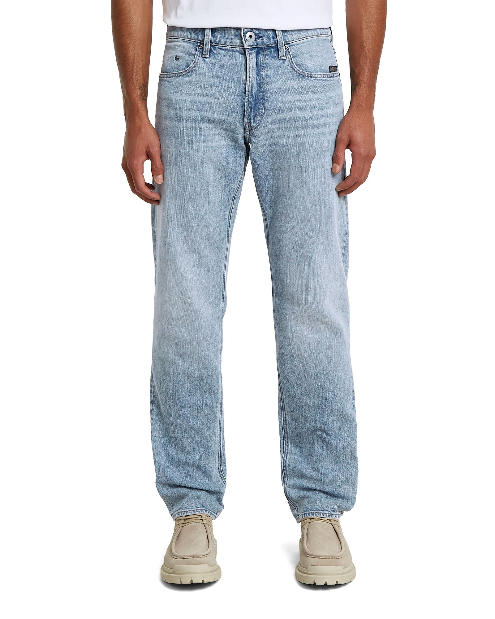 G-STAR Men's Mosa Straight Jeans, Blue, 26W x 30L