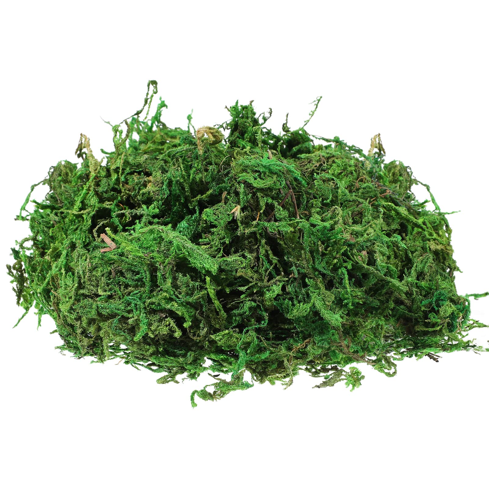 CLISPEED Fake Moss, Artificial Moss, Wreath Moss Fake Green Plants for Patio Home Garden Decoration(60G)