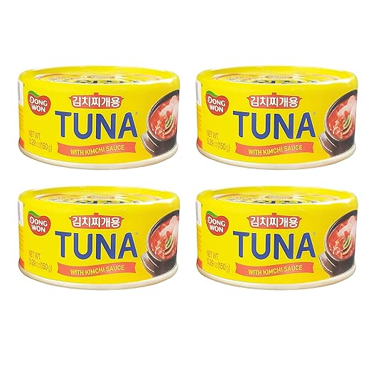 Dongwon Korean Tuna with Kimchi Sauce (4 Pack, Total of 21