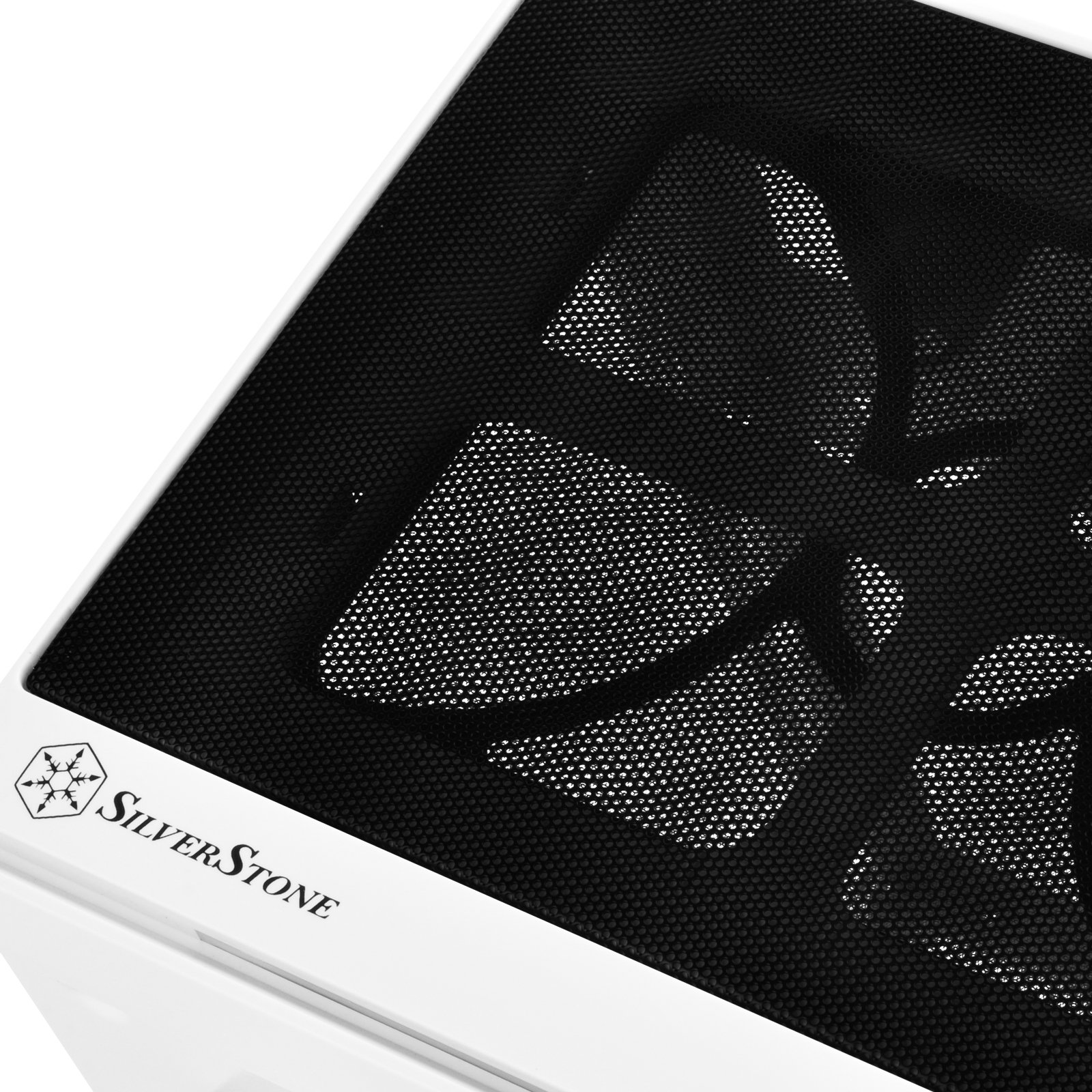 SilverStone SST-SG13WB - Sugo Mini-ITX Compact Computer Cube Case, pannello frontale con Mesh, nero bianco