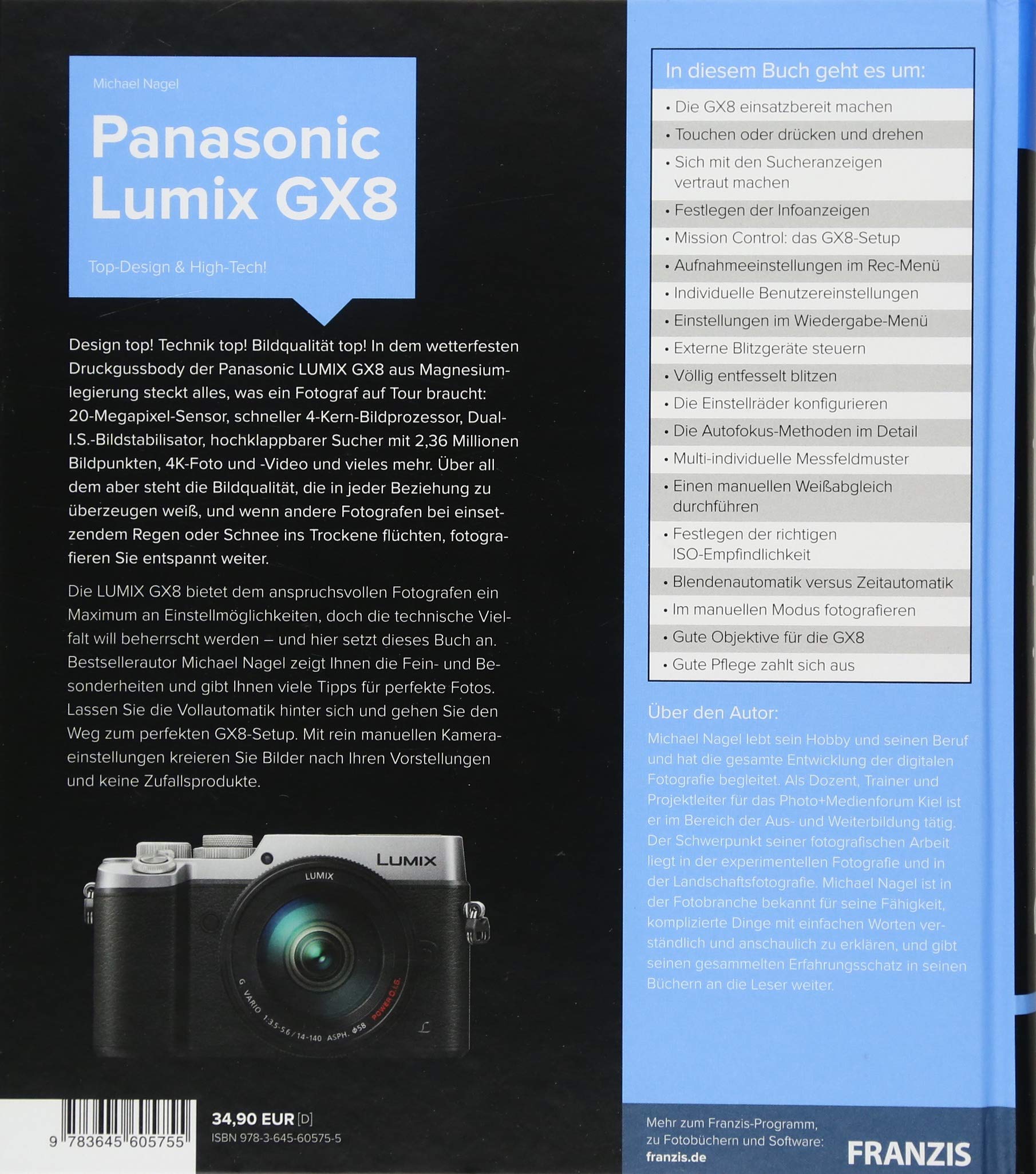 Kamerabuch Panasonic LUMIX GX8: Top-Design & High-Tech!