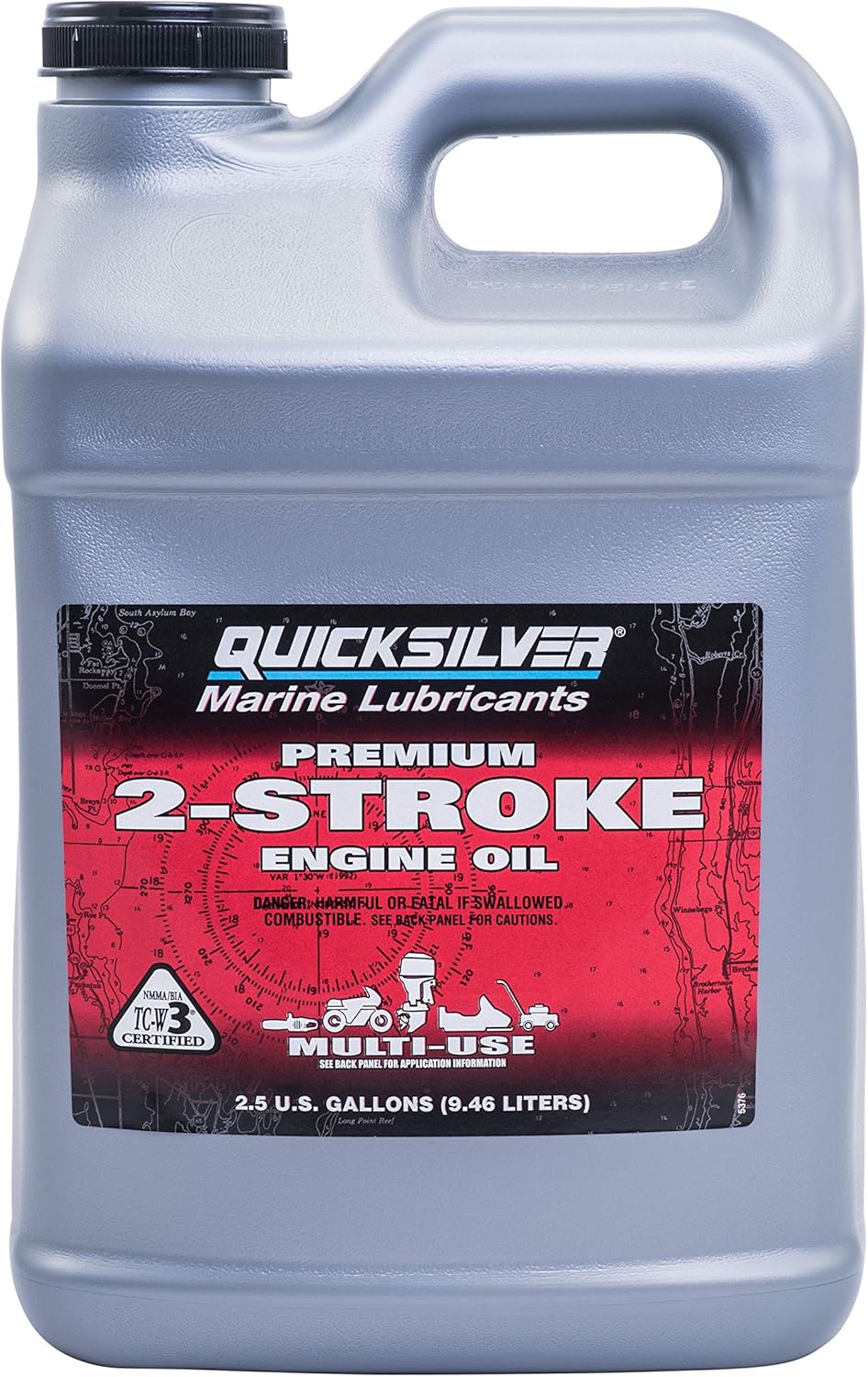 Quicksilver Premium 2Stroke Engine Oil, Outboards, PWCs