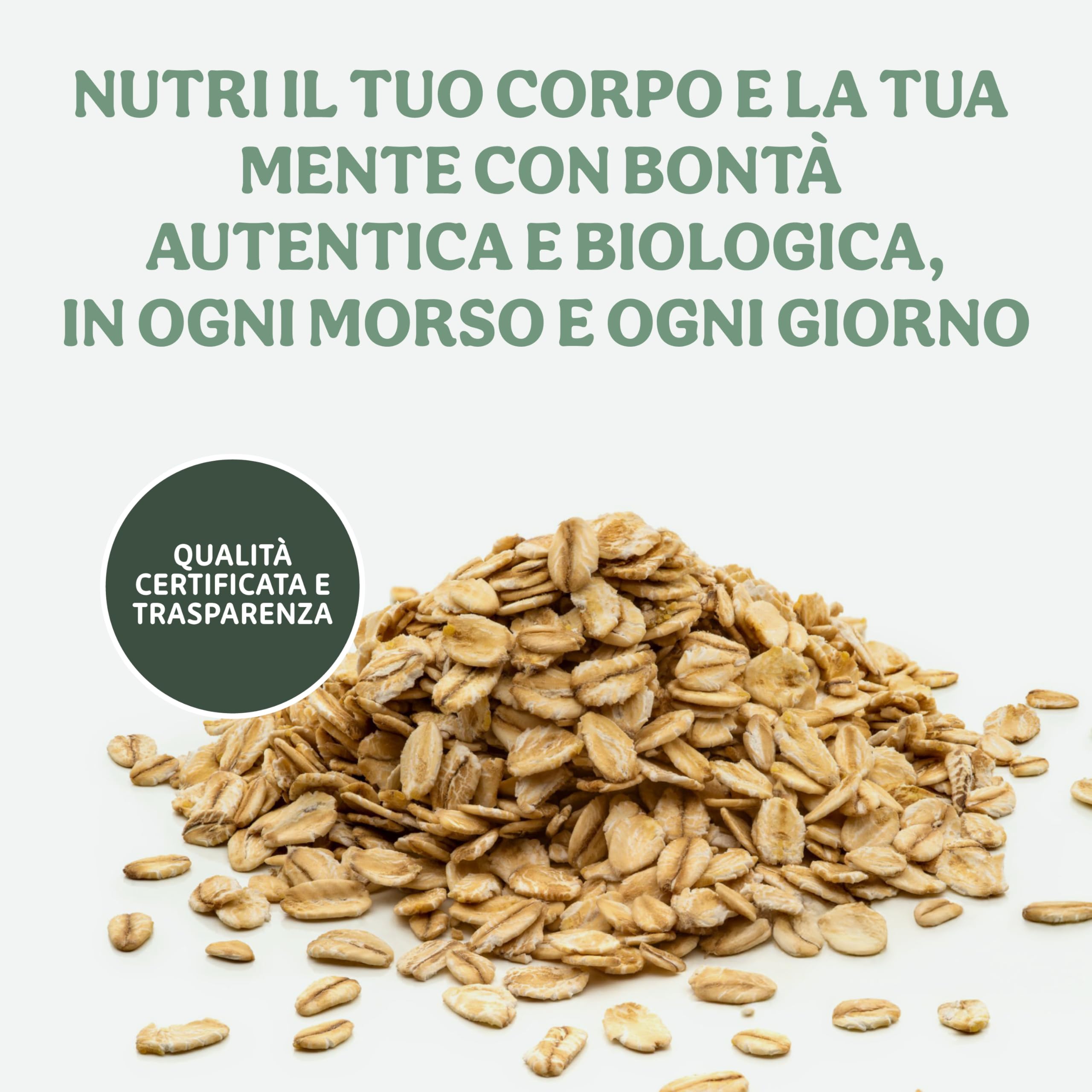Probios Fiocchi d'Avena Integrale Mignon Biologici Senza Glutine - Avena Integrale per Porridge e Colazione - Alto Contenuto di Fibre e Proteine ​ ​​- Confezione da 6 da 500g