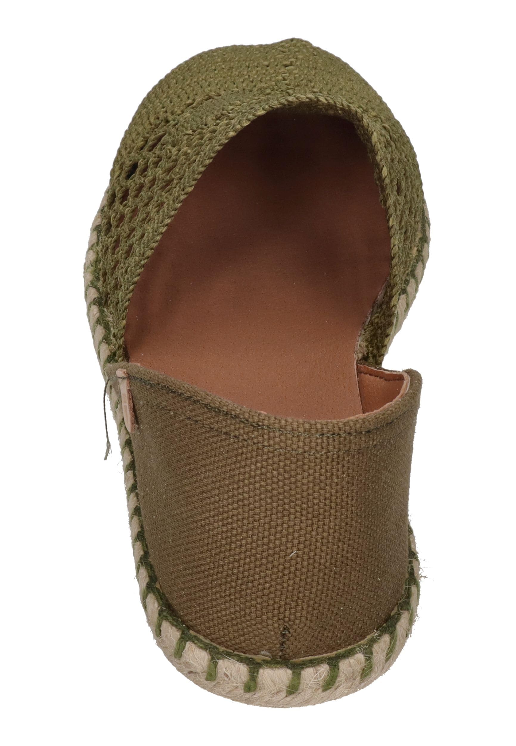 VERBENAS Carmen Gehäkelte beige Espadrilles