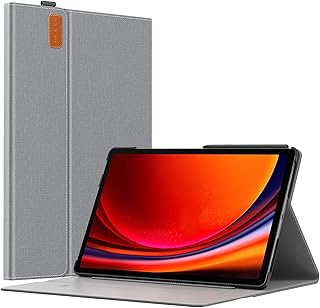 MoKo Case for Samsung Galaxy Tab S9+ Plus 2023 (SM-X810/SM-X816B/SM-X818U), Multi-Angle Stand Protective Cover for Galaxy Tab S9 Plus 12.4 Inch Tablet with Pen Holder/Auto-Sleep, Space Gray