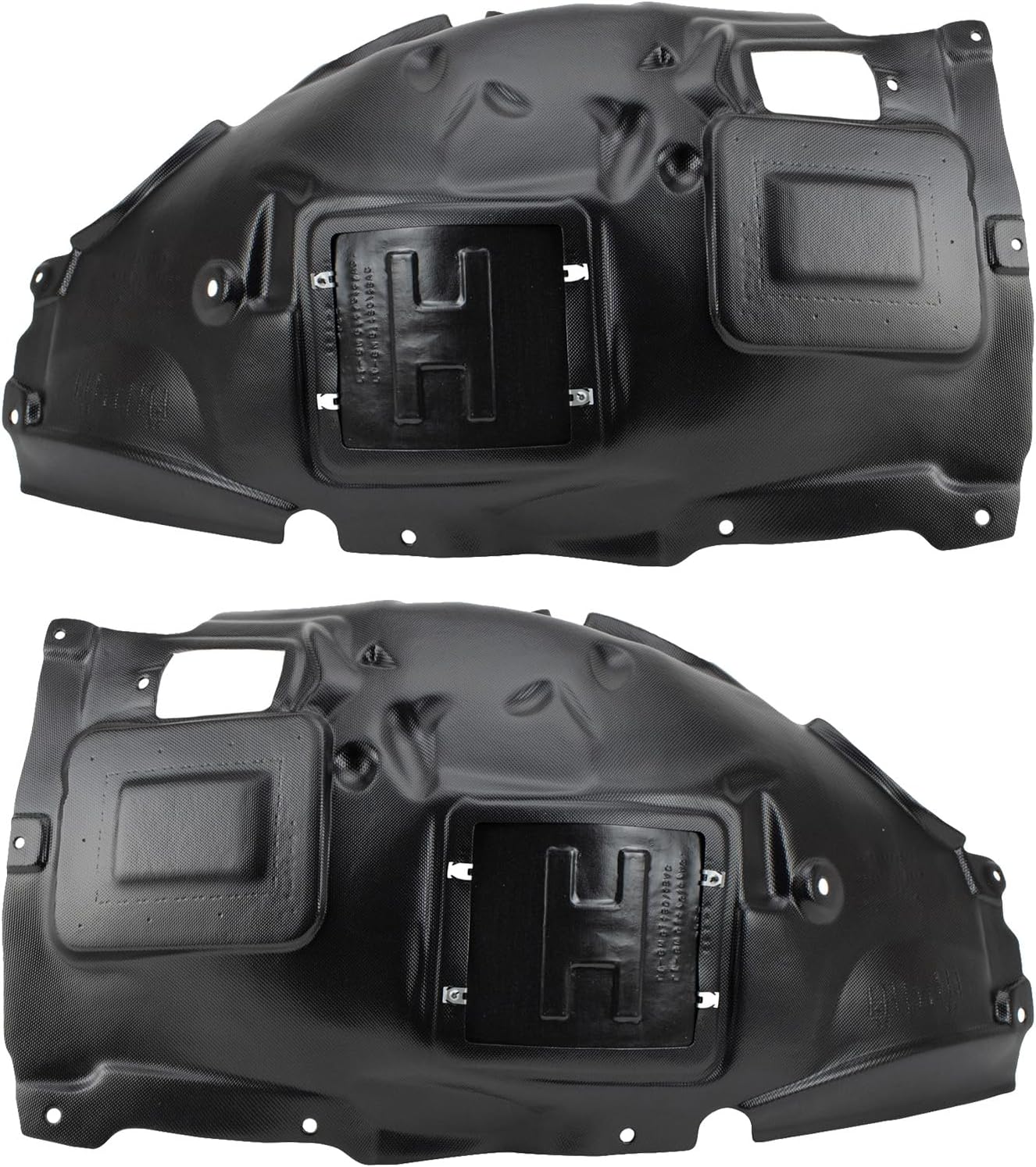 TRQ Front Inner Fender Liner Set Compatible with 2013-2018 BMW 320i 2014-2018 328d 328d xDrive 2012-2016 328i 2014-2016 328i xDrive BM1248131 BM1249131
