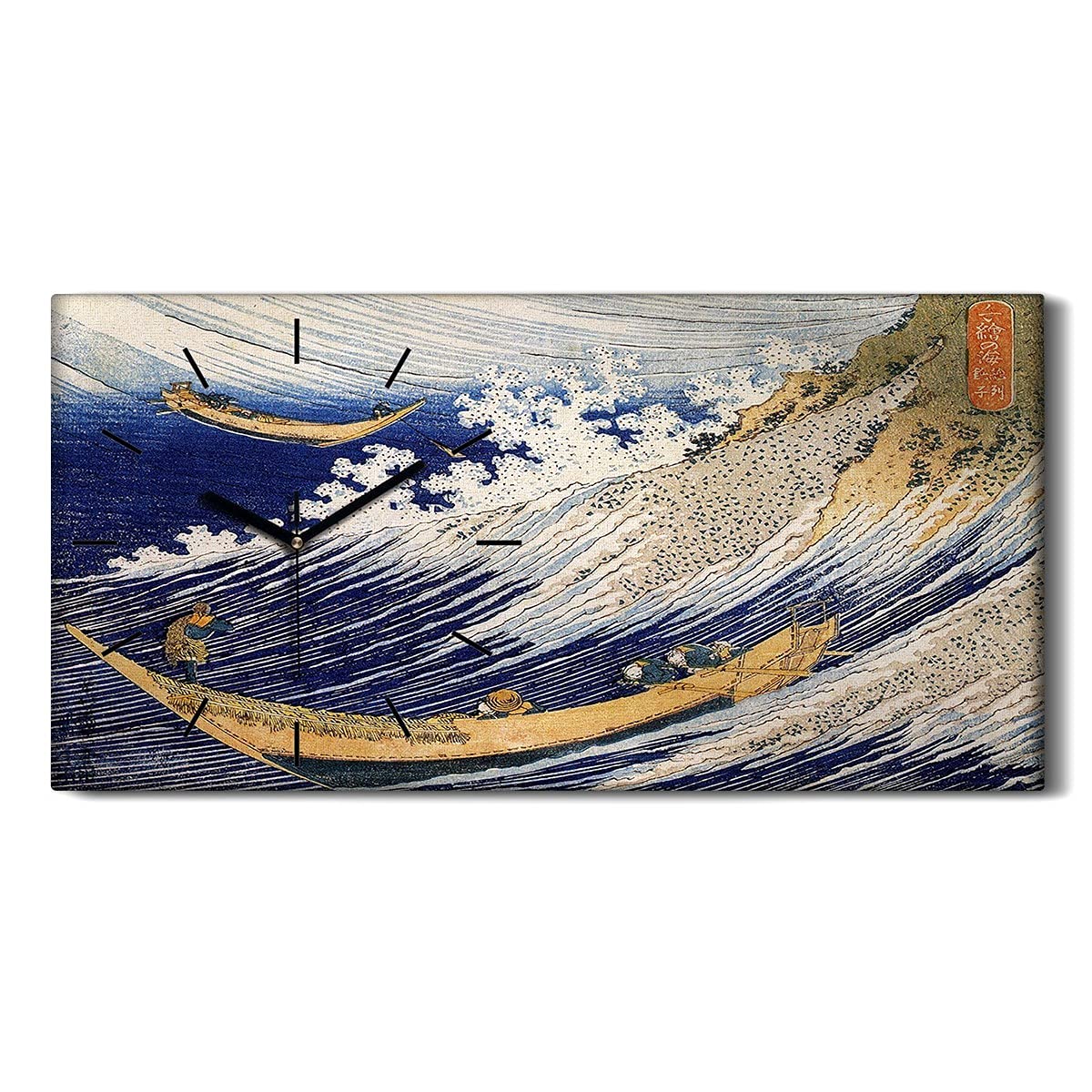 Horloge silencieuse ne pas tic tac vagues d'Hokusai pour une chambre zen