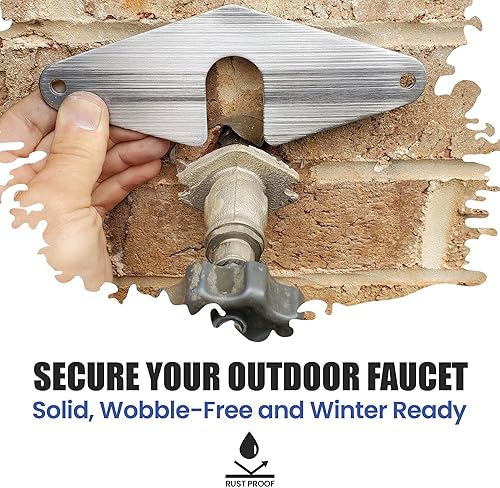 Miniatura 9 de The Hose Bib Buddy - Placa de montaje de espita más fina  Kit de sujeción de babero de manguera  Reparación de grifos para exteriores  Registrado