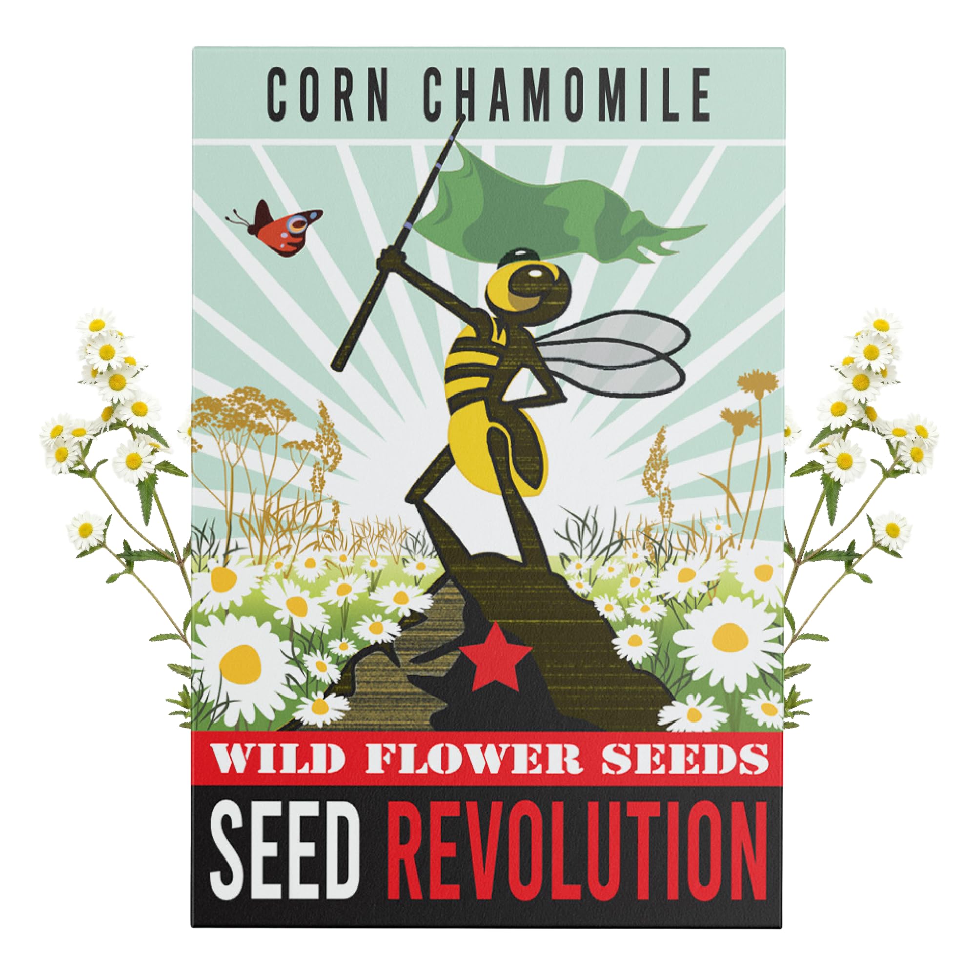 Seed Revolution - Corn Chamomile Native Wildflower Seeds, 40g