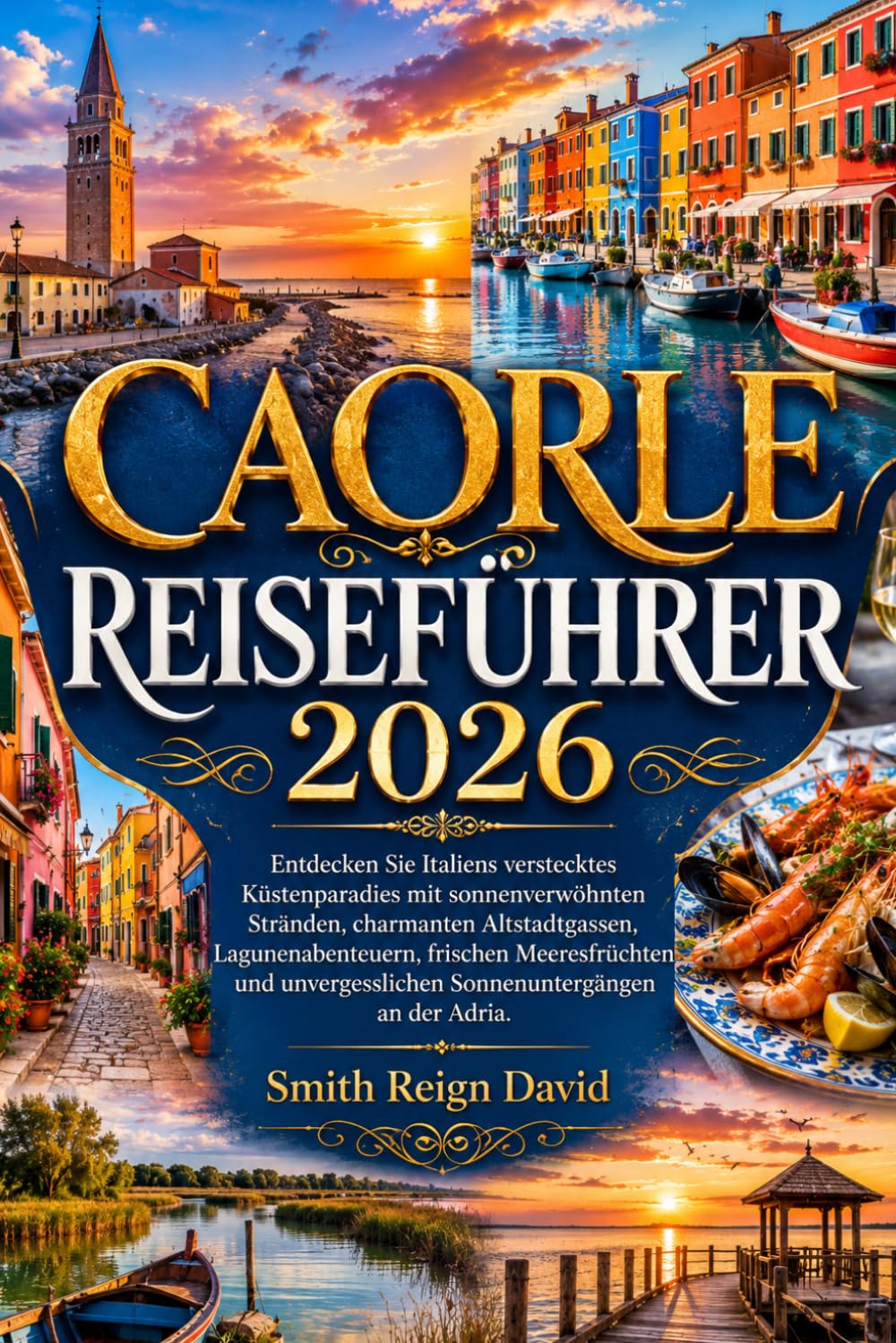 CAORLE REISEFÜHRER 2026: Entdecken Sie Italiens verstecktes Küstenparadies mit sonnenverwöhnten Stränden, charmanten Altstadtgassen, ... Sonnenuntergängen an der Adria.