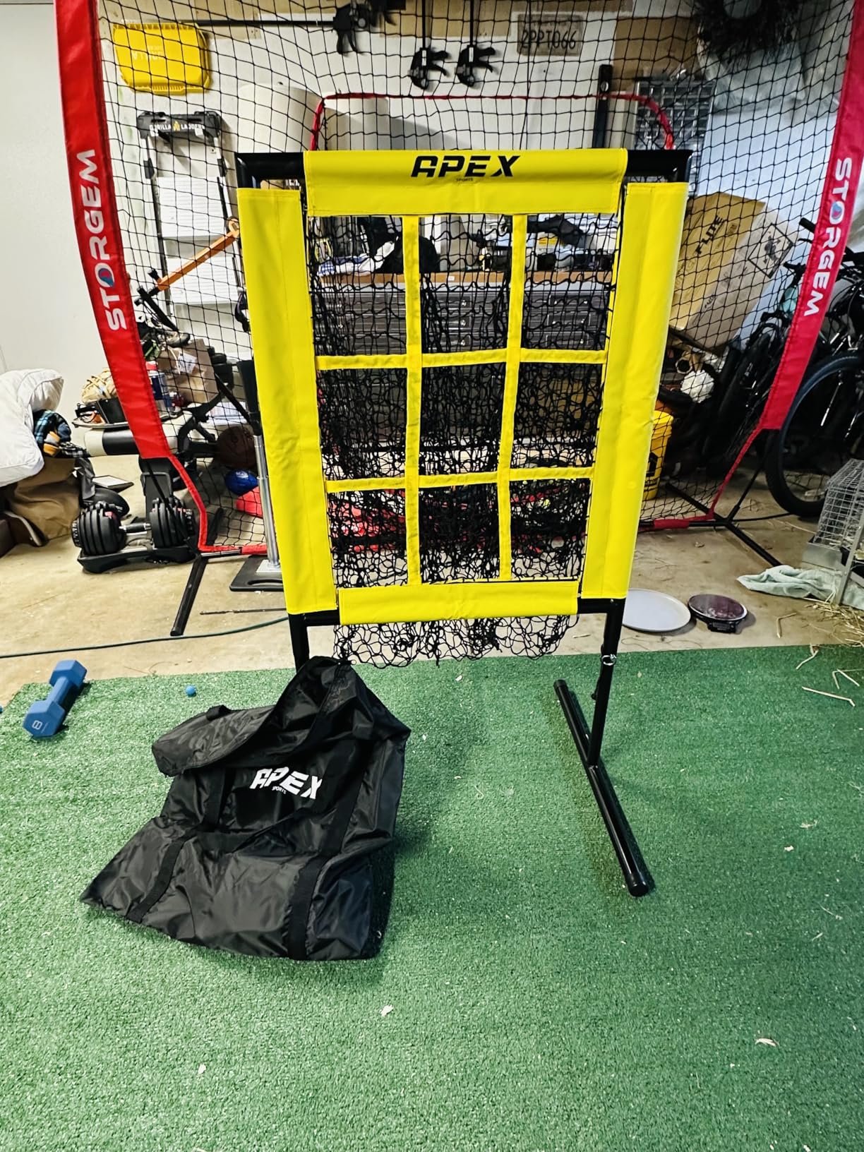 APEX Sports 9 Hole Pitching Target with Adjustable Strike Zone (18” x