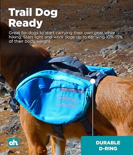 Vista 4 de Kyjen Outward Hound The Quick Release - Mochila para perros (surtido, mediano)