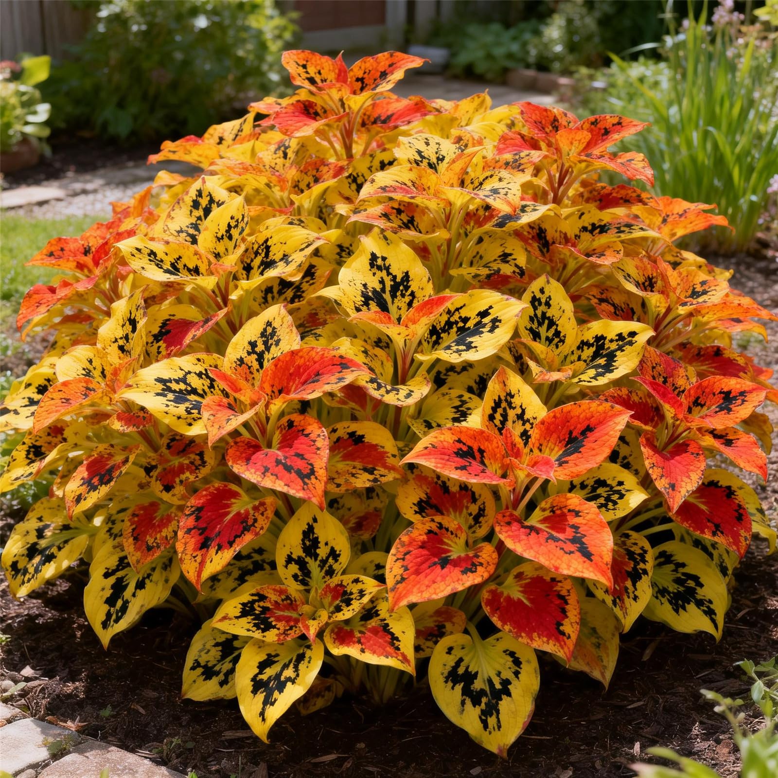 Perennial&Rainbow Colorful Hosta Bulbs for Planting Now UK/Brilliant Hosta Rhizome/Grow Well/Excellent Display/Potted/Low Maintenance-15bulbs-D