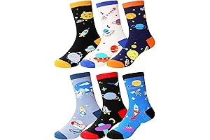 Boys' Space Socks: Intergalactic Adventure for Tiny Feet
