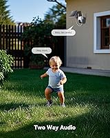 Vista 7 de COCOCAM 4K 8MP Solar Security Camera Outdoor Wireless WiFi, with 6W Solar Panel,4K Color Night Vision,AI Recognition,PIR Human Detection,355° P