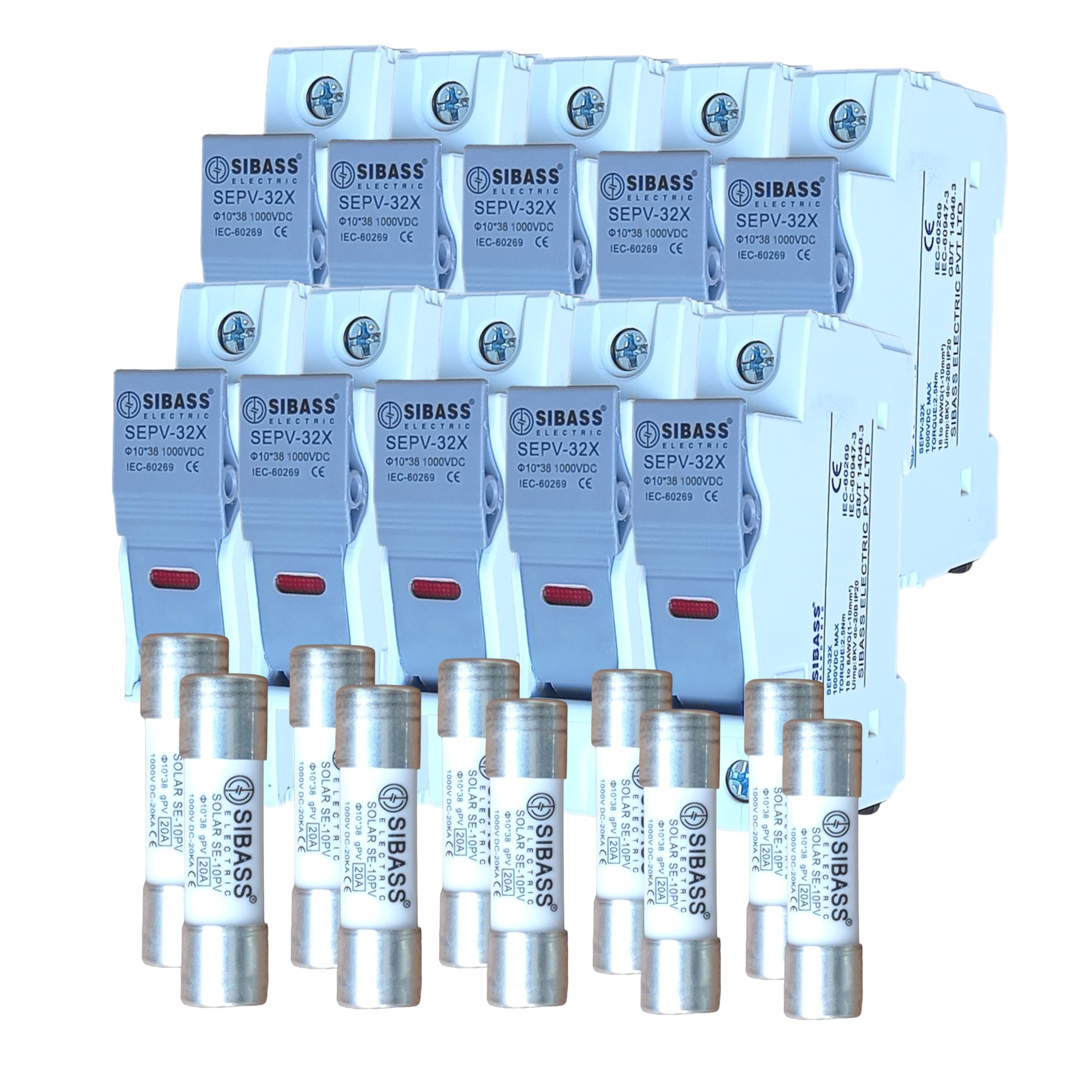Kenbrook Solar Sibass DC Fuse 20A with Fuse Holder (20A - Set of 10) (B09NTT39T6) Amazon Price History, Amazon Price Tracker