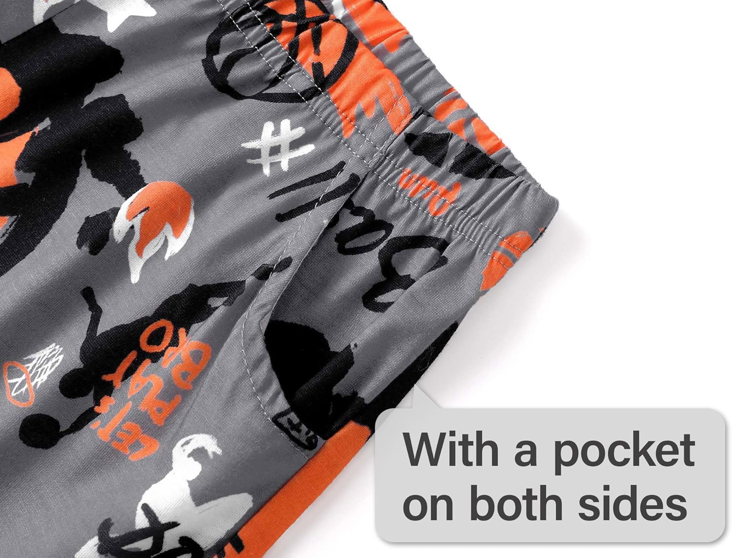 Beezizac Big Boys Pajamas Teal & Navy Face 2-Piece Fun Short Sleeve PJ Set Kid Cozy Sleepwear Children Size 6-18 - Image 6