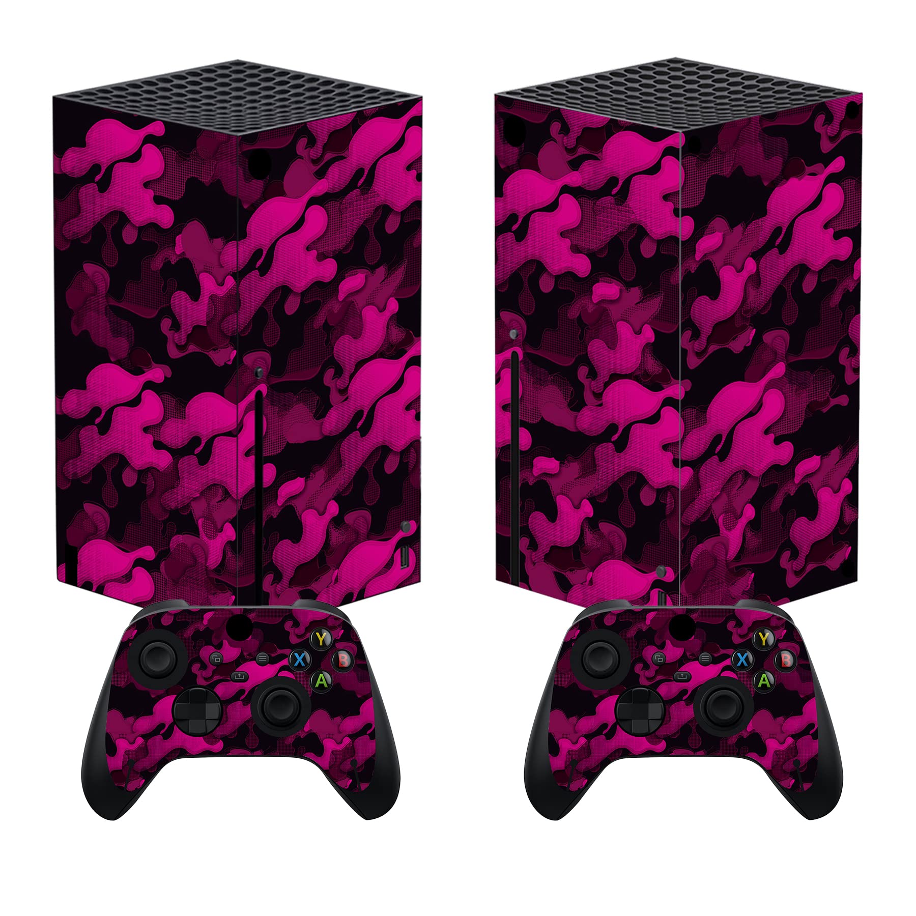 playvital Custom Vinyl Skins for Xbox Series X, Wrap Decal Cover Stickers for Xbox Series X Console Controller - Fearlessness — view 7