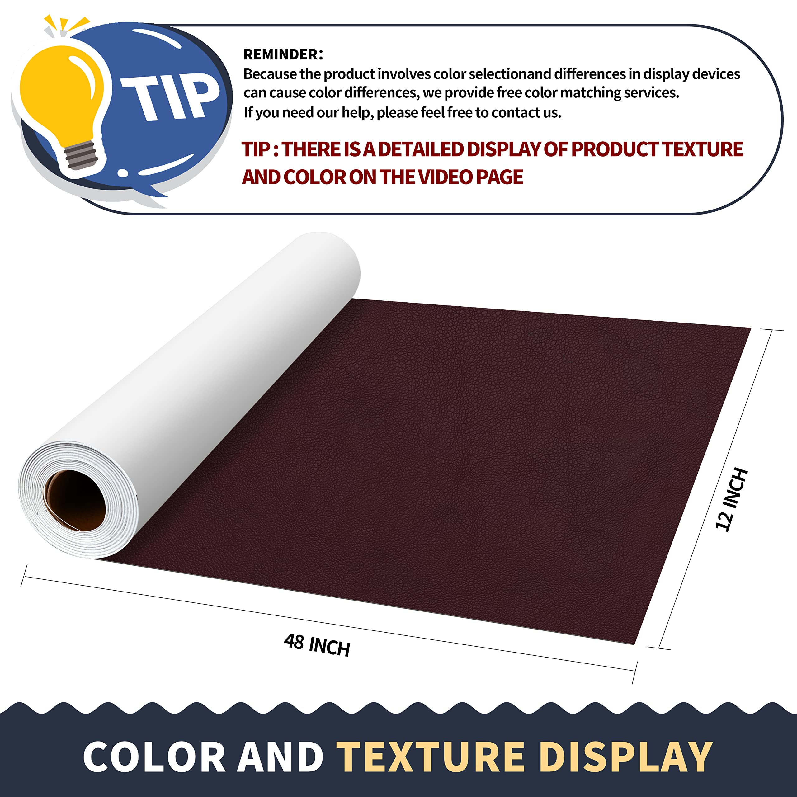 ONine Leather Repair PatchLeather Repair Tape, 12 X 48