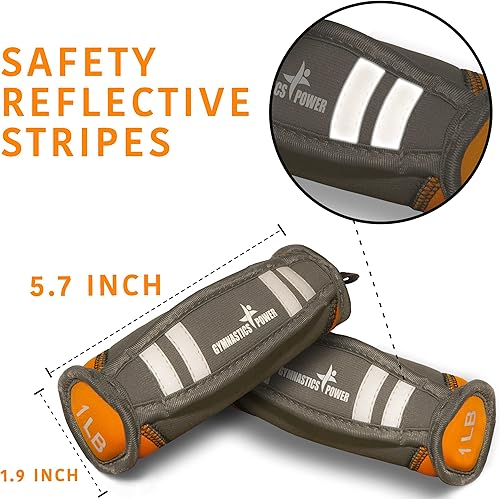 Miniatura 3 de Pulseras de tobillo de muñeca para mujeres y hombres, pulsera de mancuernas para caminar, trotar, yoga, gimnasio, entrenamiento de fuerza