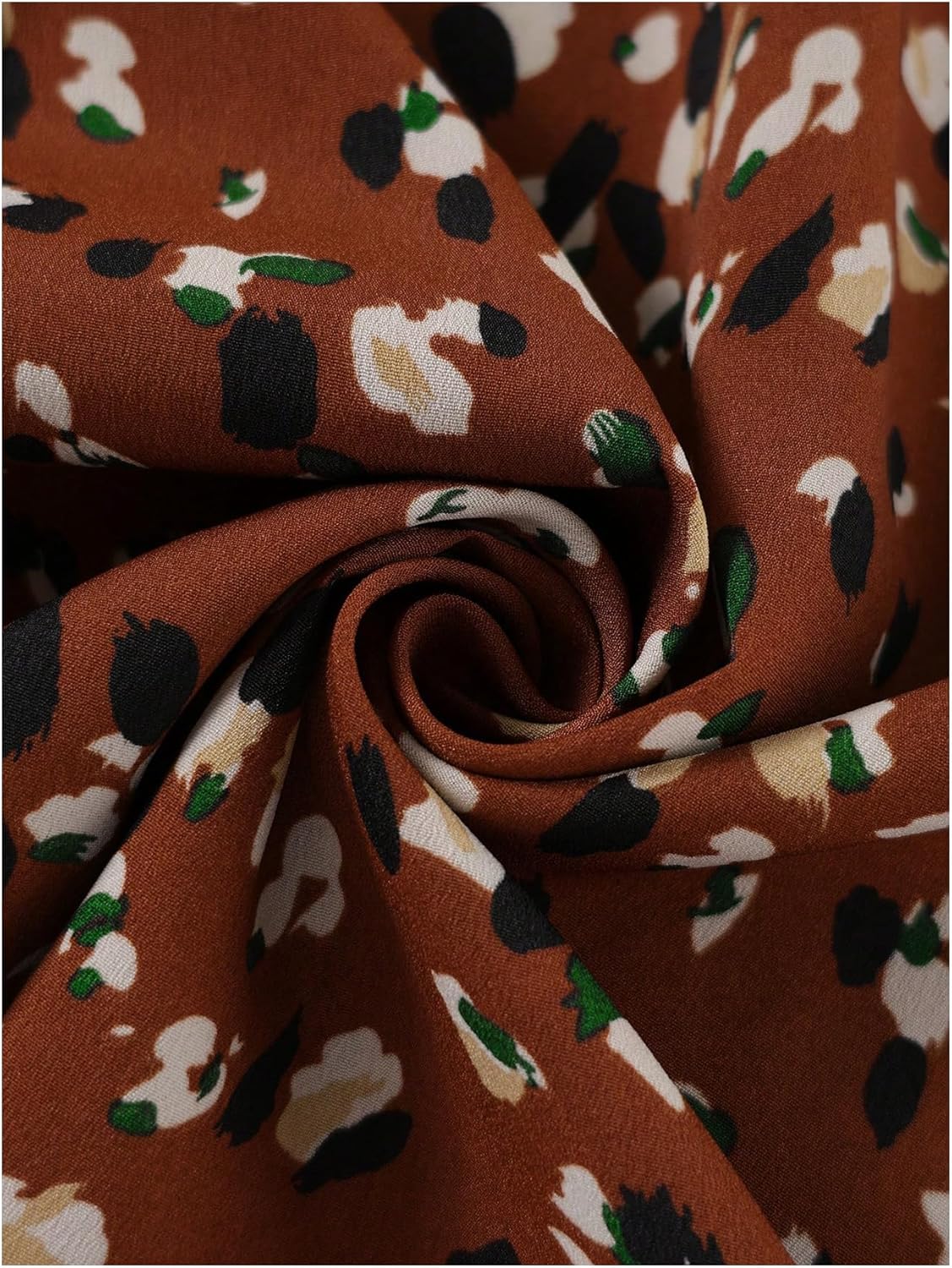 Milumia Women's Plus Size Floral Print Long Skirt High Waist A Line Flowy Maxi Skirts - Image 5