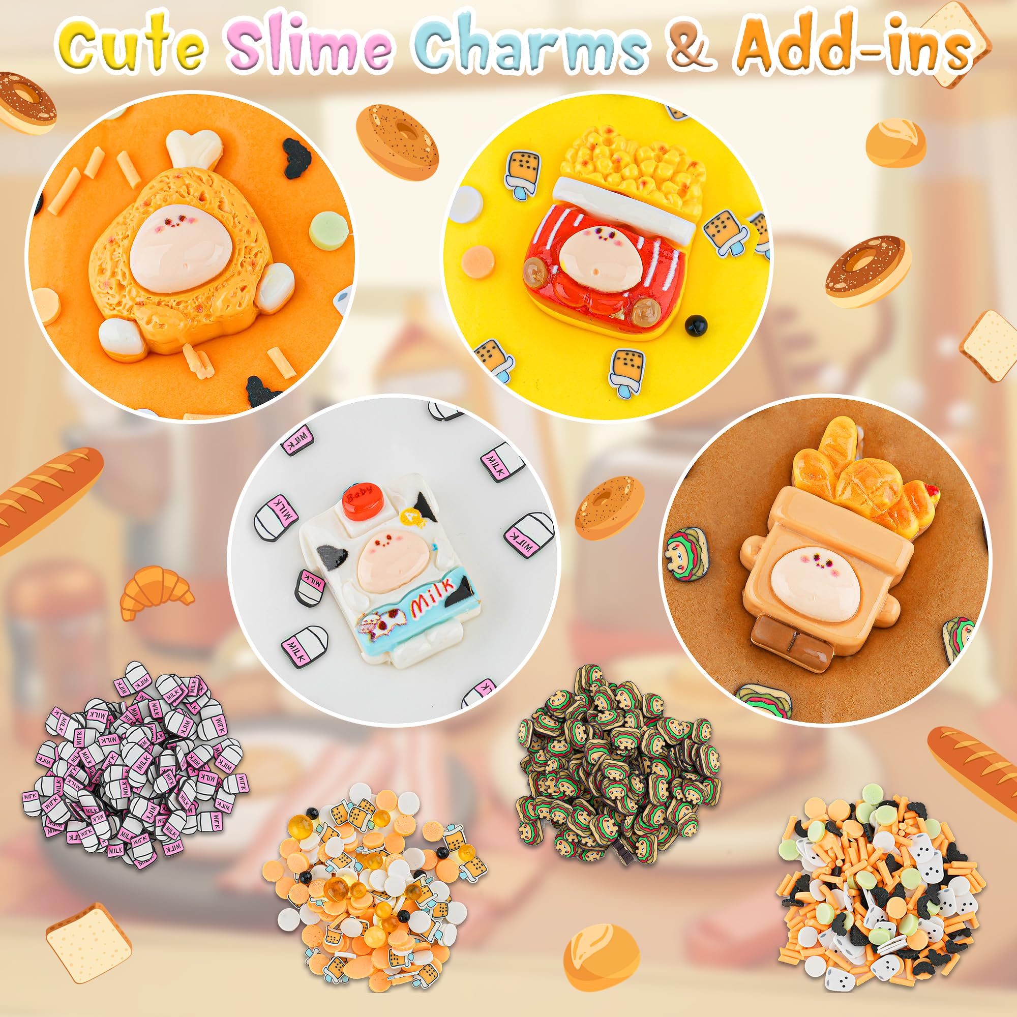 4 Pack Food Butter Slime, Super Soft & Non-Sticky Slime Kit for Girls & Boys Ages 8-12 - Image 2
