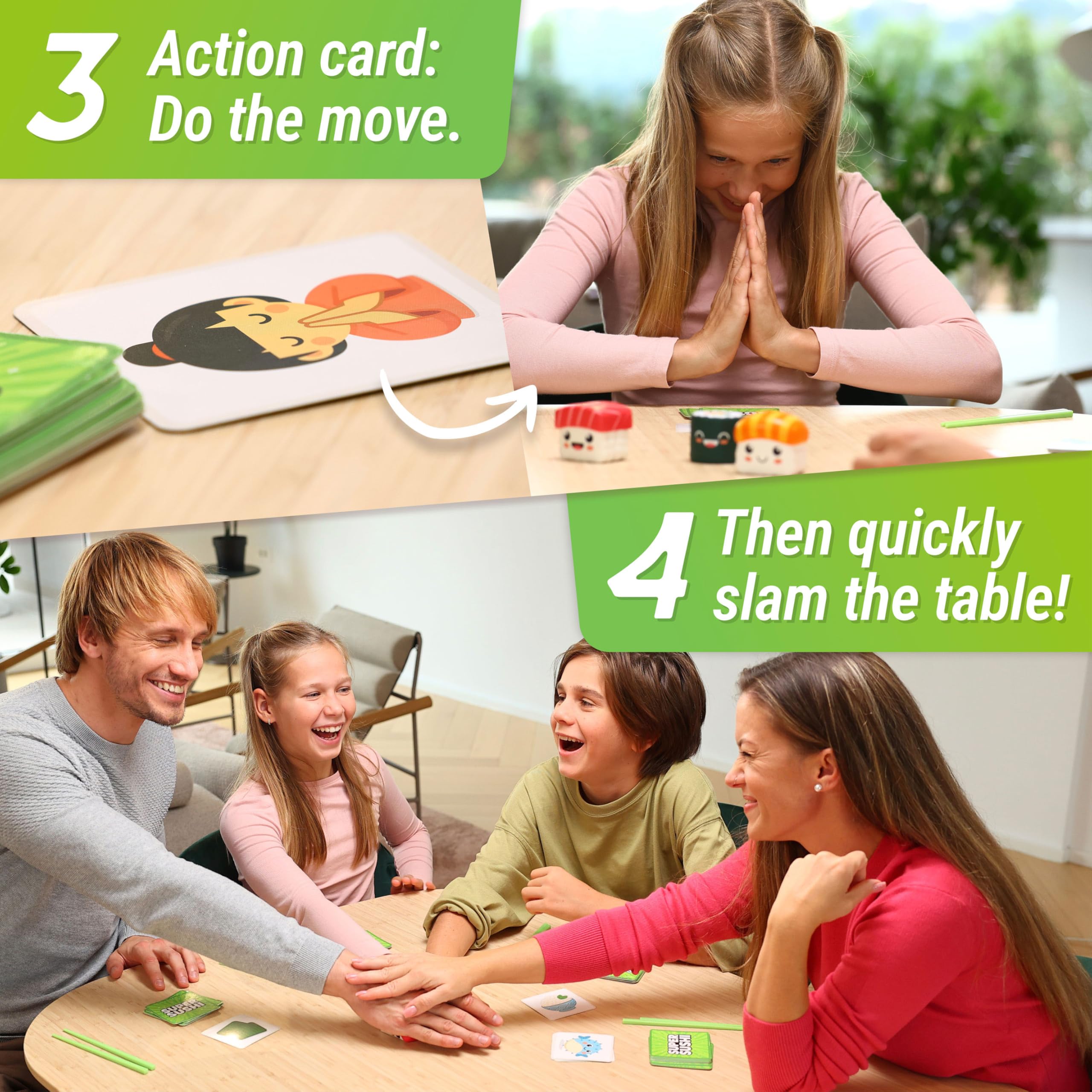 Super Sushi, Fun Family Board Game, Hilarious Party Matching Card Game for Kids Teens & Adults, Vibrant Colors (E.g., Red - Image 4