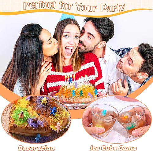 Miniatura 5 de ZYFLSQ 120 mini bebés de plástico de 12 colores pequeñas figuras de bebé de 1 pulgada para bebés pequeños para cubitos de hielo juego de baby shower