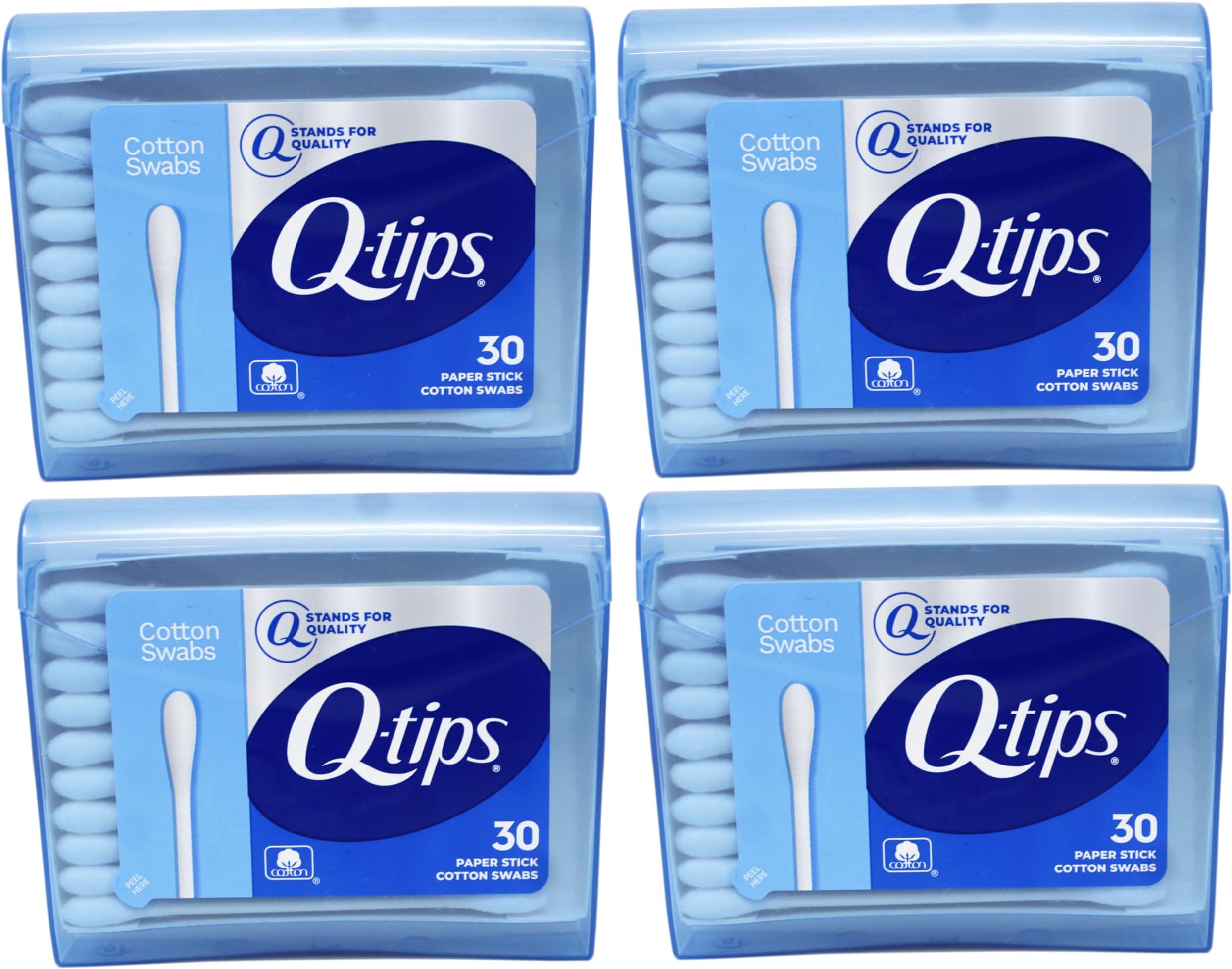 Swabs Purse Pack 30 Each (Pack of 4)