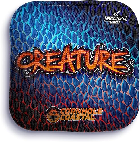 Miniatura 6 de Cornhole Coastal Juego de 4 bolsas de maíz profesionales reguladoras para juegos de lanzamiento de cornhole, para todos los niveles de habilidad