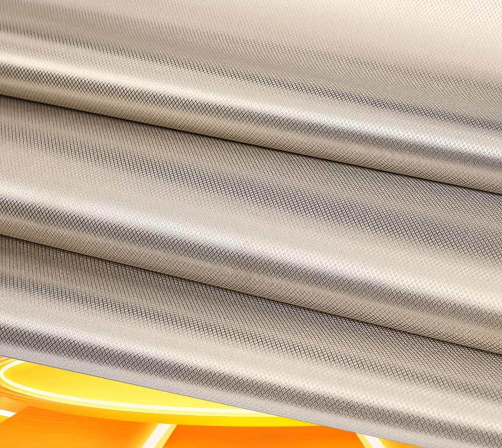 Faraday Cloth EMF Shielding Fabric EMF Fabric Faraday Cage for Generator Grounding RFID Shielding-Block Card Bag Cloth,silver-7x1.1m