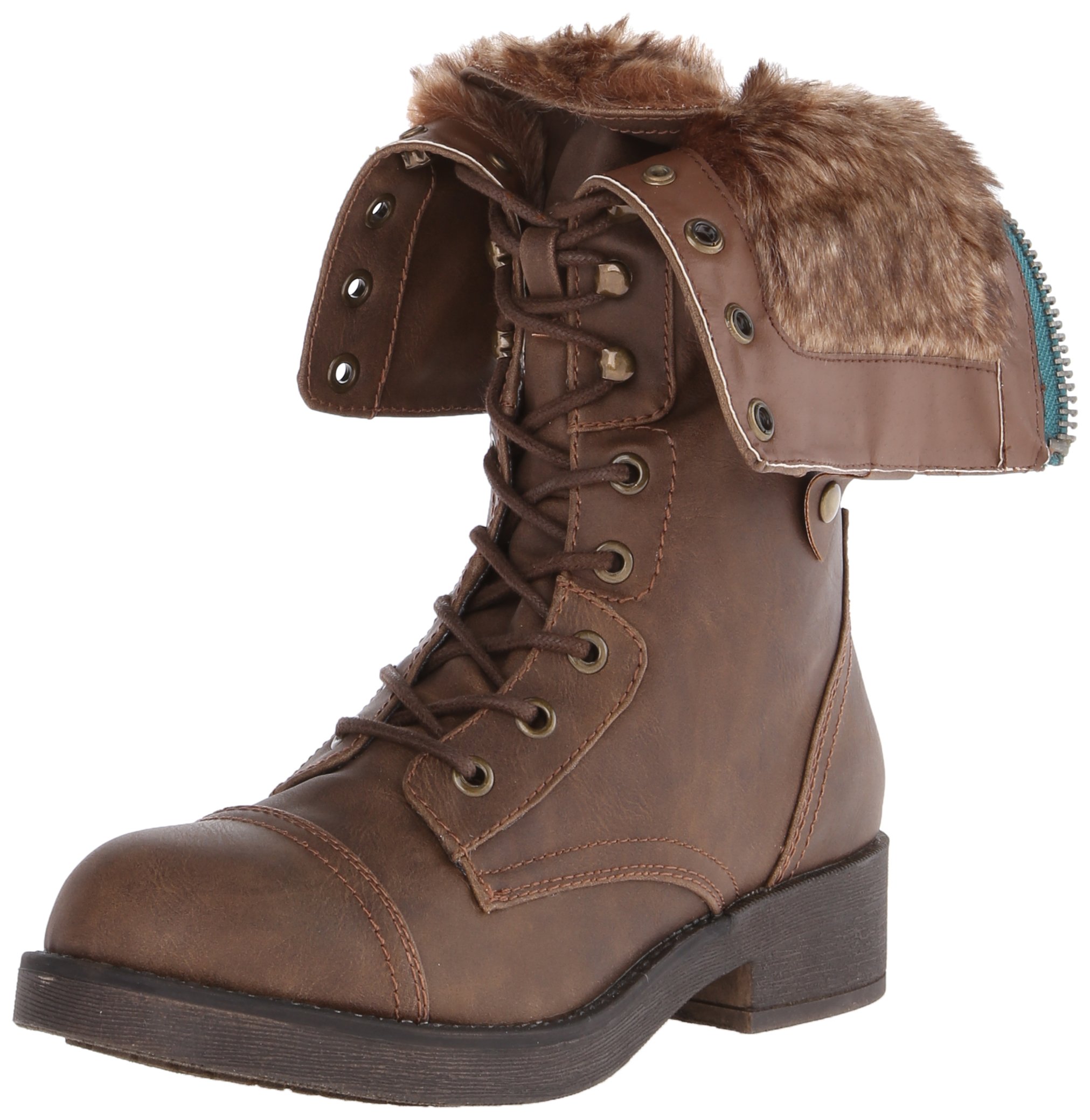 Madden Girl Women's Motor-F Combat Boot