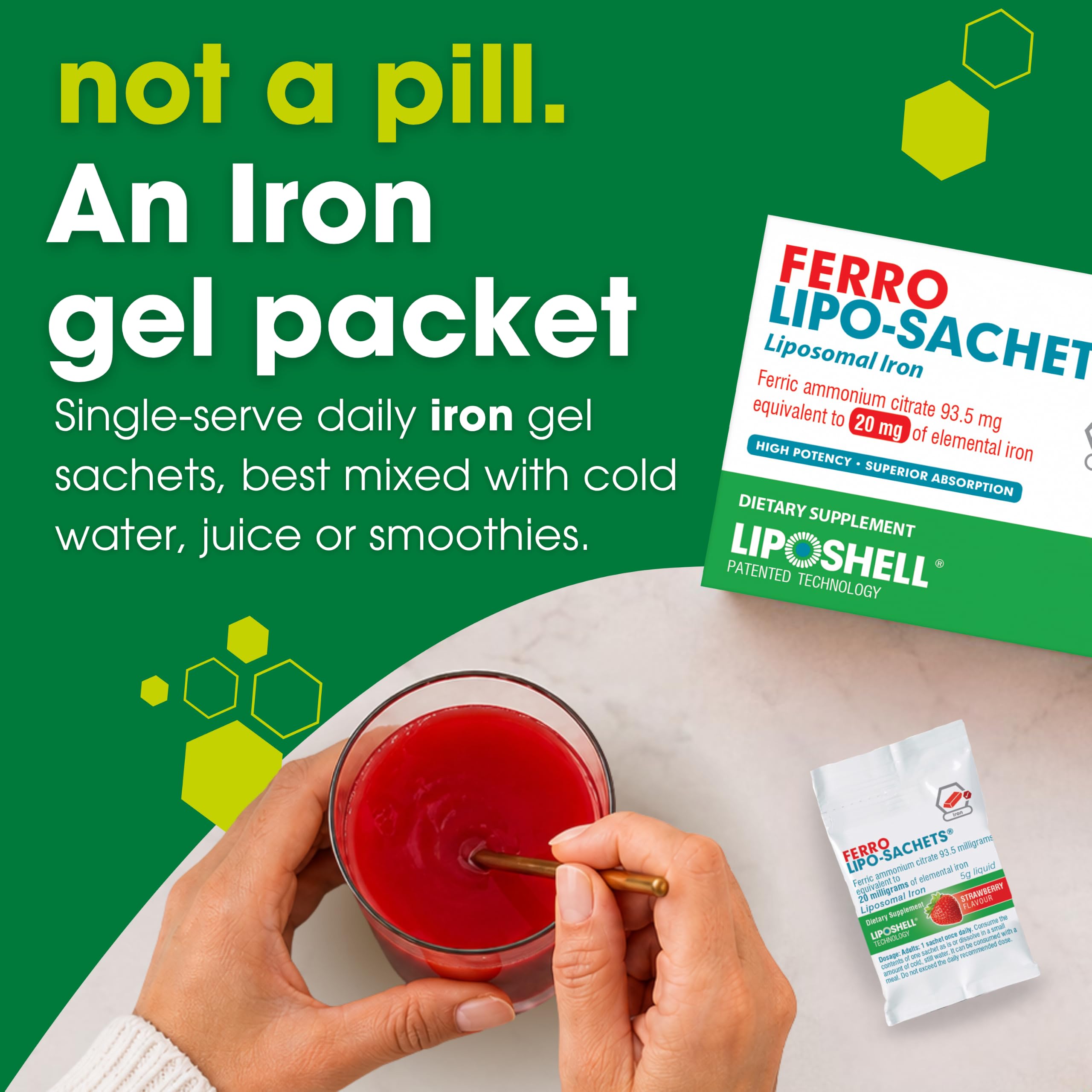lipo fe+c elemental iron dose ONE-VITEFerrous Sulfate220 mg / 5 mLIron Supplement Liquid For the treatment of deficiency and iron deficiency anemia I will repeat my labs soon and I definitely expect they have improved. Lipo Iron, 7 mg Gummies