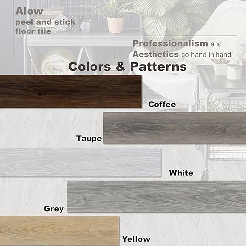 Miniatura 3 de NUFLR Azulejos de suelo para despegar y pegar, impermeable y quitar, despegar y pegar, pasta oriental y apto para cocina, caravana y más