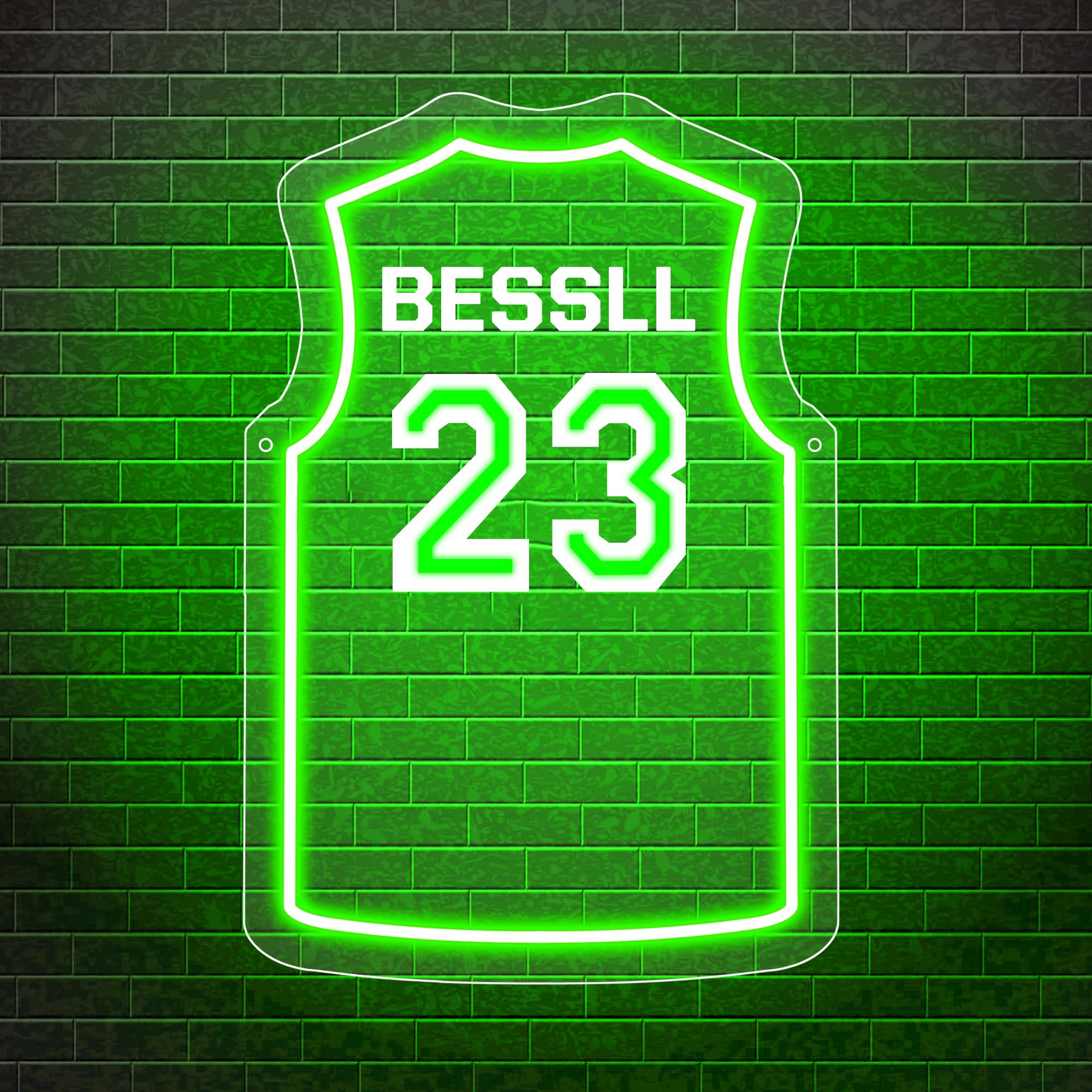 Personalized Name Basketball Neon Sign Custom Basketball Player Jersey Light up Sign for Wall Sport LED Night Light Basketball Art Wall Lights Basketball Gifts Birthday Christmas